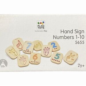 Plan Toys | Toys | Plan Toys Hand Sign Numbers 1 | Poshmark